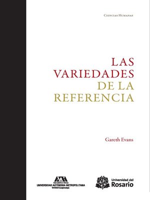 cover image of Las variedades de la referencia